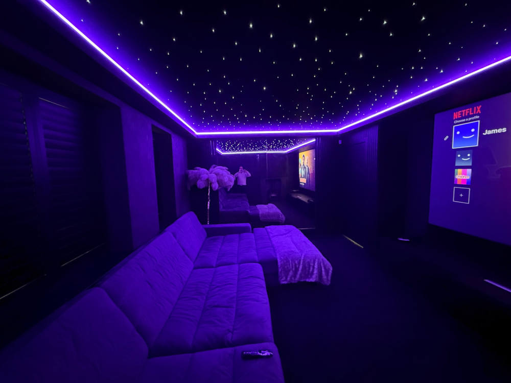 Bespoke home cinema room West Sussex