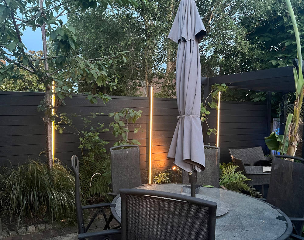 Garden audio visual and lighting - West Sussex