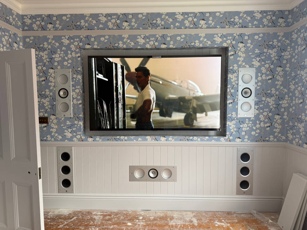 Media wall installation Sussex